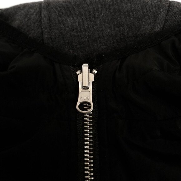 The Kooples Sport Reversible Windbreaker Hoodie Jacket Zip Up Mens Medium Black - Picture 11 of 11